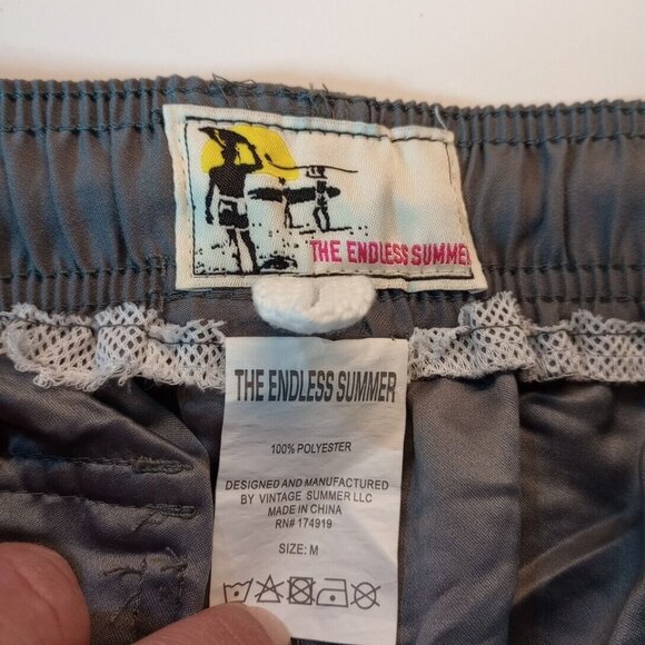 The Endless Summer Swim Trunks Gray Size Medium - Picture 4 of 14